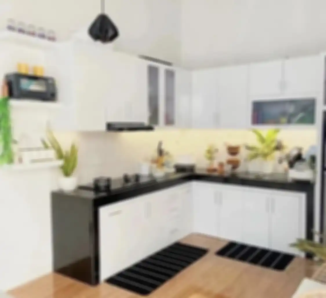 Apabila ingin foto desain dapur mungil tetap rapi, pemilik rumah minimalis bisa memasang aksesoris kitchen set model begini.