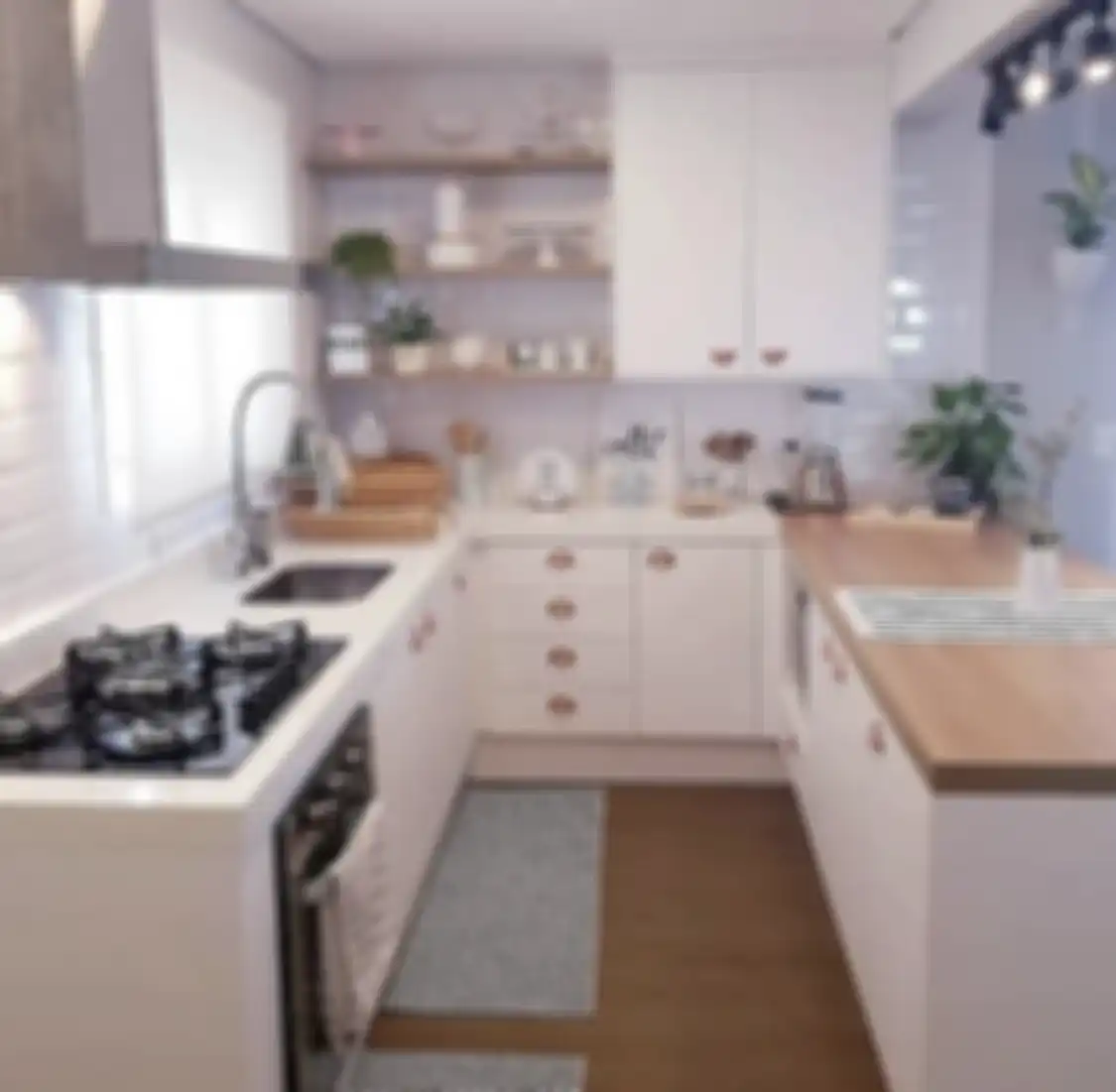 Desain dapur mungil yang makin estetik dengan sentuhan gaya begini bikin enggak nyangka. Foto hasilnya jadi referensi.