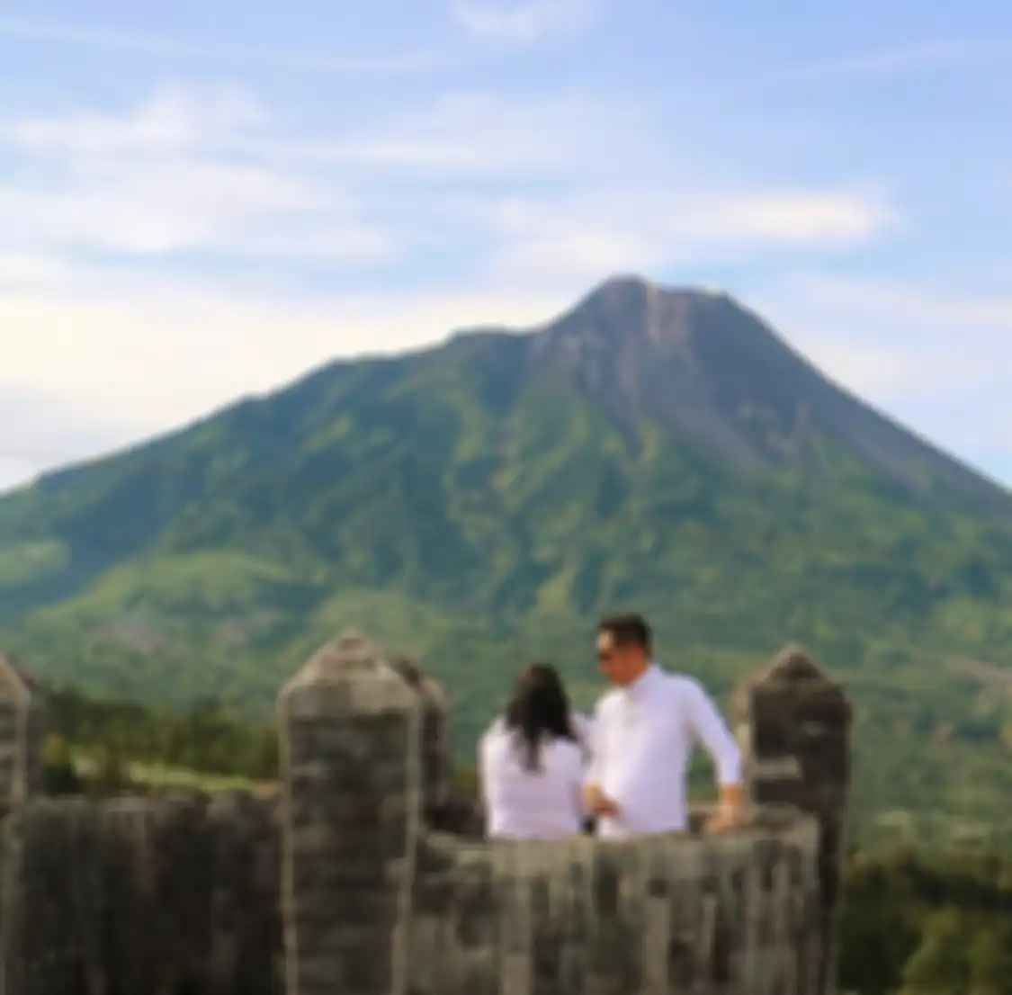 Foto lanskap indah di Negeri Khayangan tempat wisata hits Magelang yang cocok buat ngabuburit.