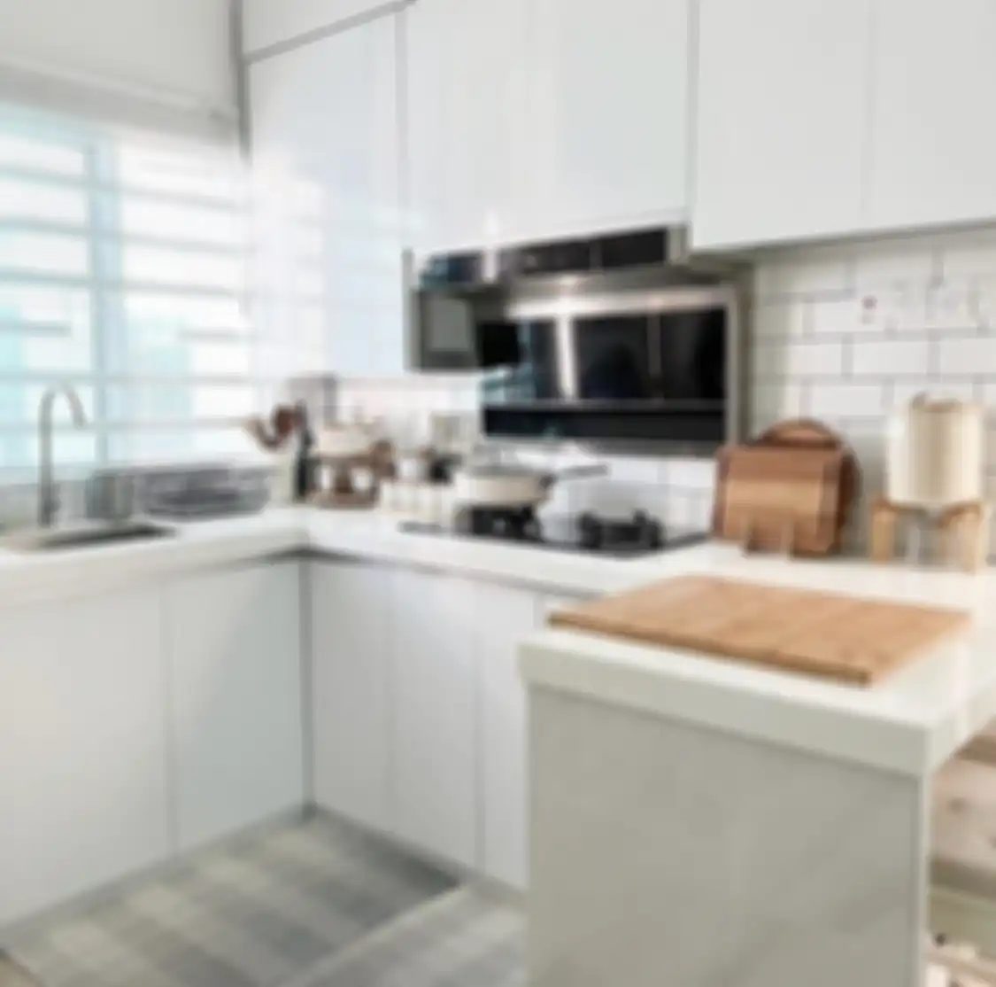 Desain dapur mungil yang makin estetik dengan sentuhan gaya begini bikin enggak nyangka. Foto hasilnya jadi referensi.
