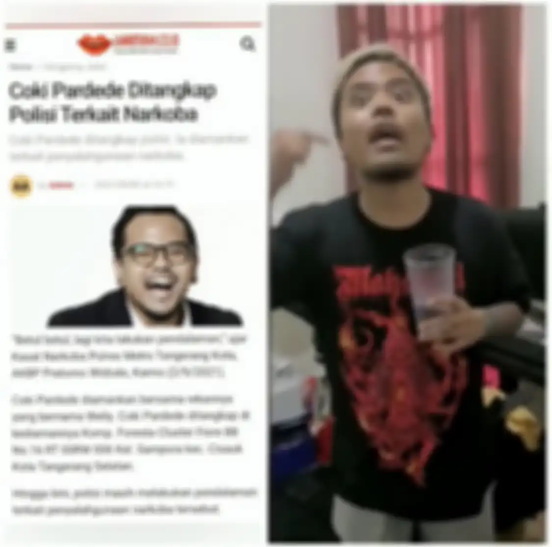 Foto Coki Pardede menyembah polisi saat ditangkap karena kasus dugaan penyalahgunaan narkoba viral.