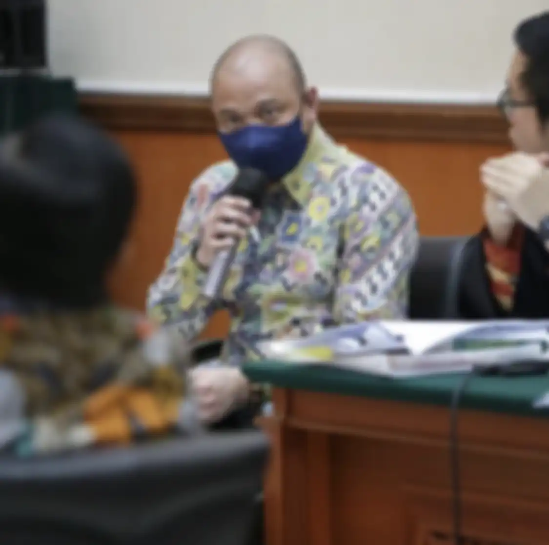 Irjen Teddy Minahasa eks Kapolda Sumatera Barat dalam sidang kasus narkoba di PN Jakarta Utara.