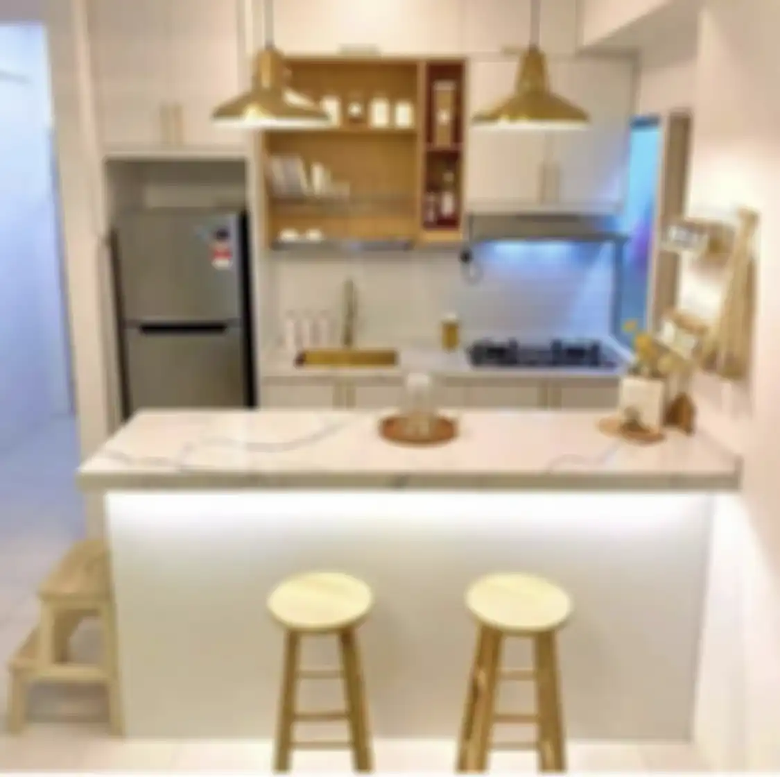 Segera Atur desain dapur sempit tanpa kitchen set dengan memakai trik khusus ini. Foto hasilnya sampai bikin mertua terkejut.