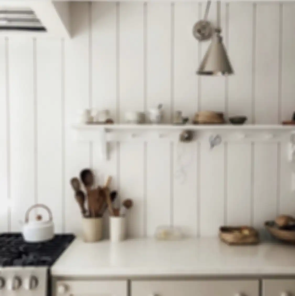 Fokus di bagian detail dekorasi. Inilah resep tampilan foto dapur mungil tampak mewah saat Ramadan.