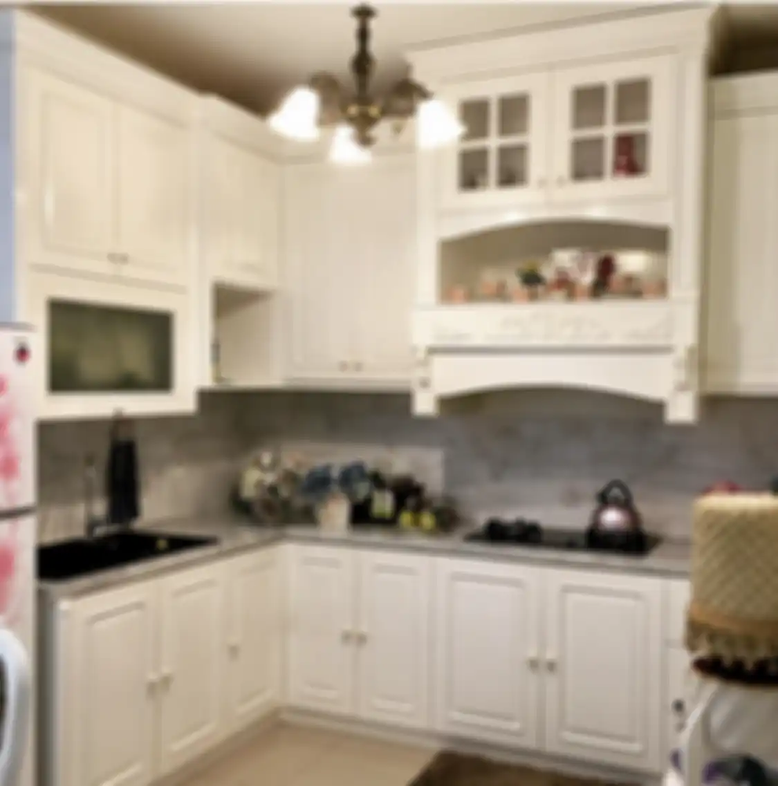 Pemilik rumah minimalis tak perlu iri lagi. Cukup pasang perabotan model begini, foto desain dapur vinatge pun bisa dimiliki. 