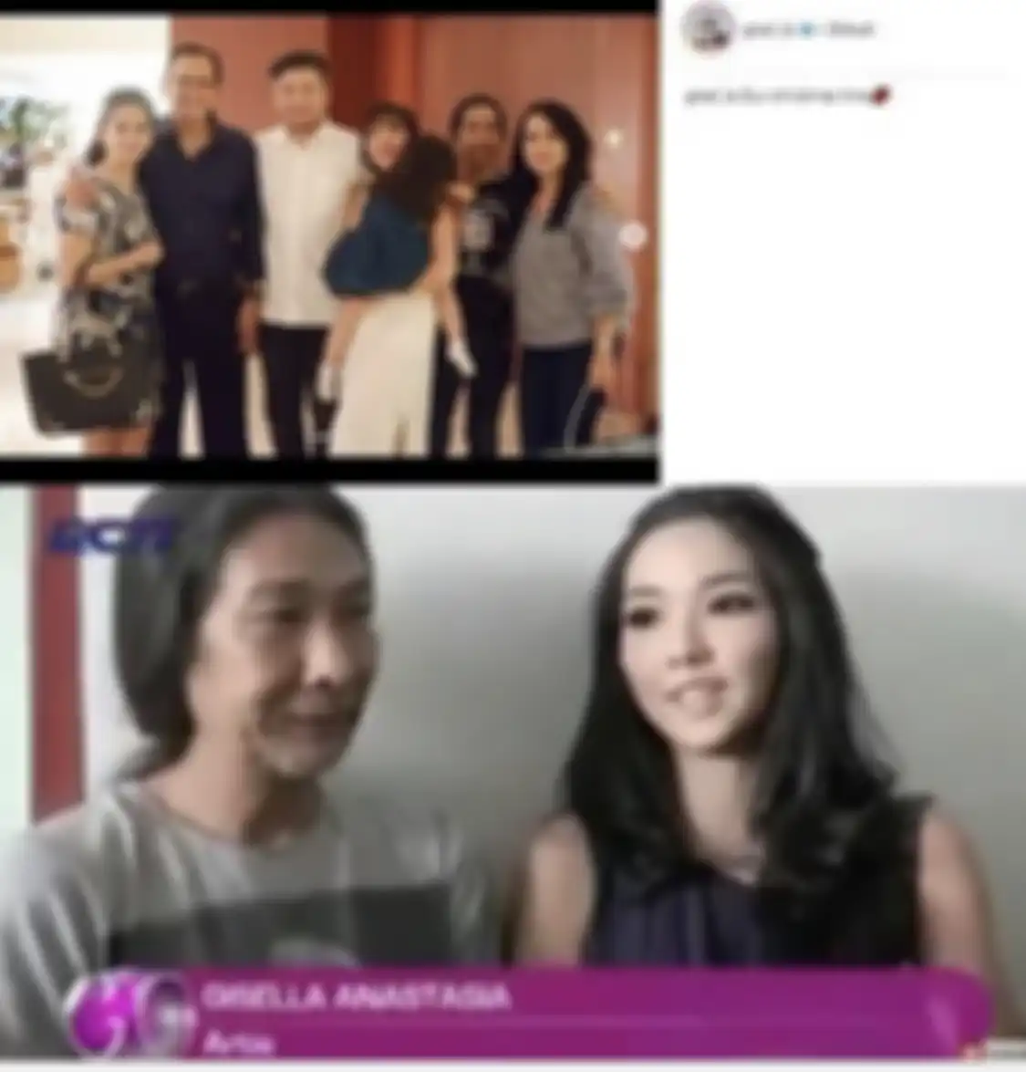 Foto Gisel mesra dengan ayah dan ibunya yang berbeda agama menjadi sorotan.