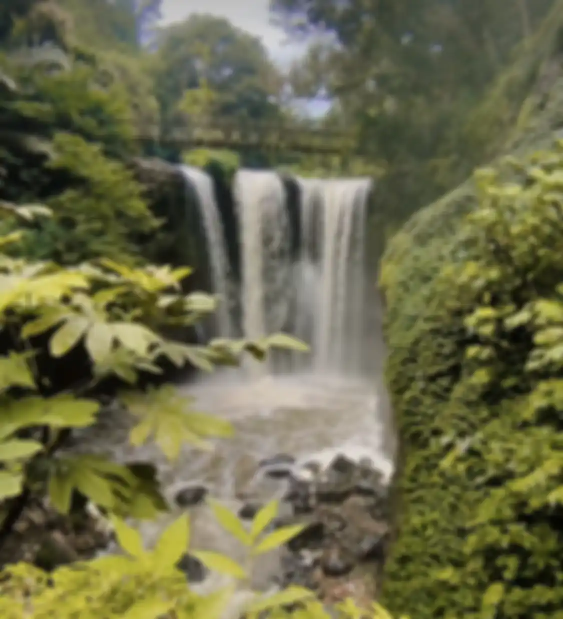 Air terjun atau curug yang ada di Tahura Juanda. 