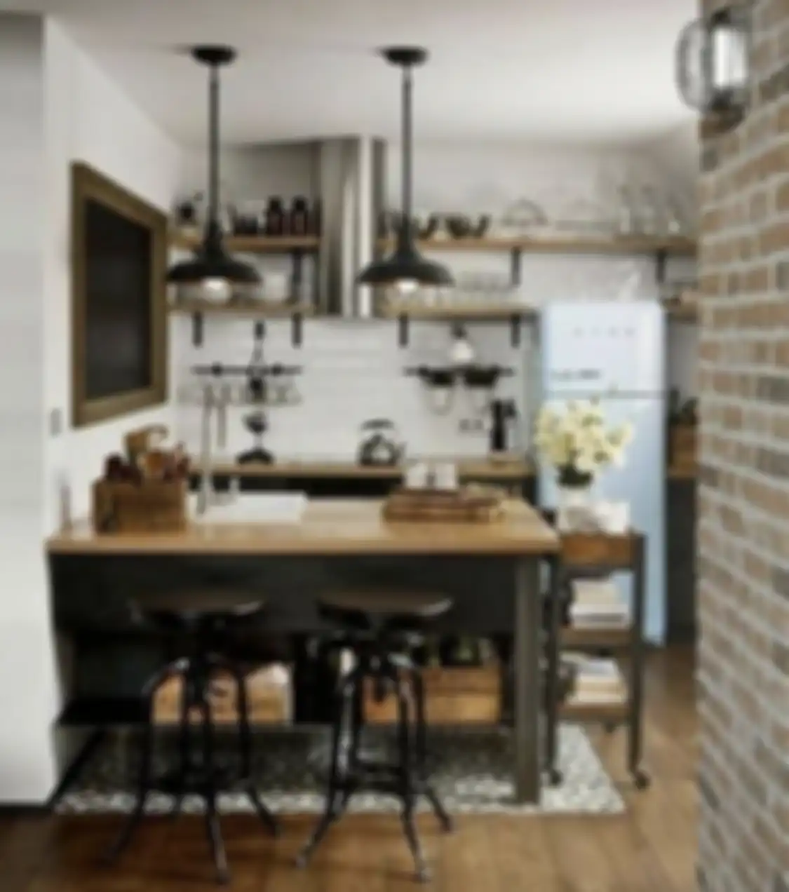 Pemilik rumah cukup modal dekorasi begini, desain dapur sederhana makin bikin betah. Foto hasilnya sampai dibilang cantik. 