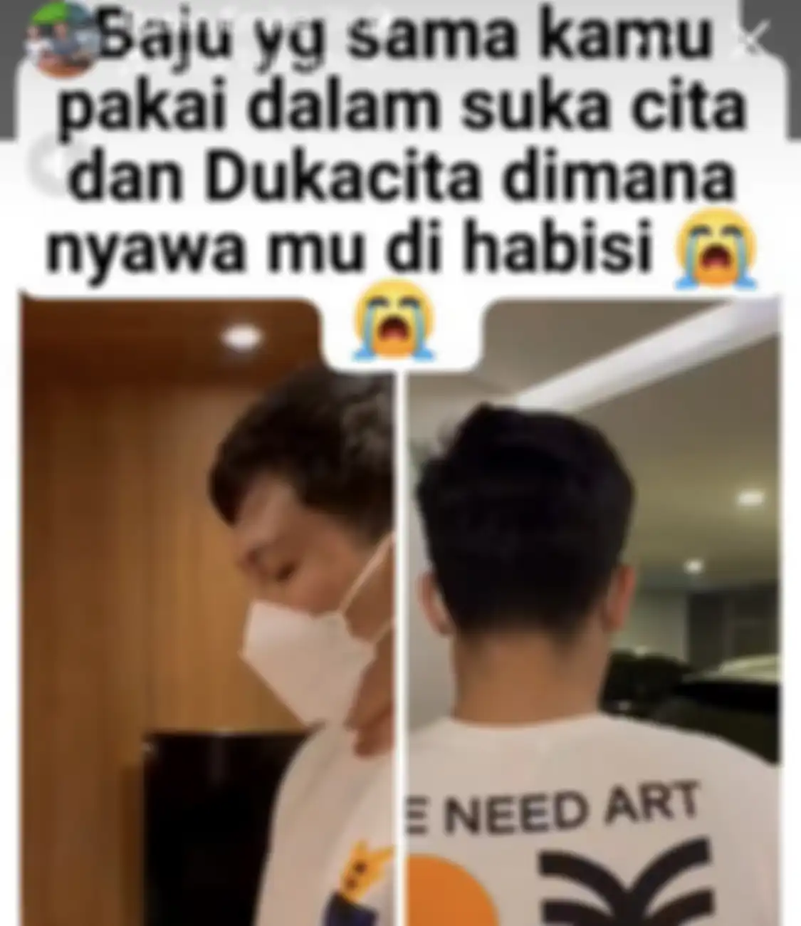 Ketika dihabisi Irjen Ferdy Sambo, Brigadir J ternyata memakai baju putih yang sama saat merayakan ulang tahun adknya. Foto ini buktinya.