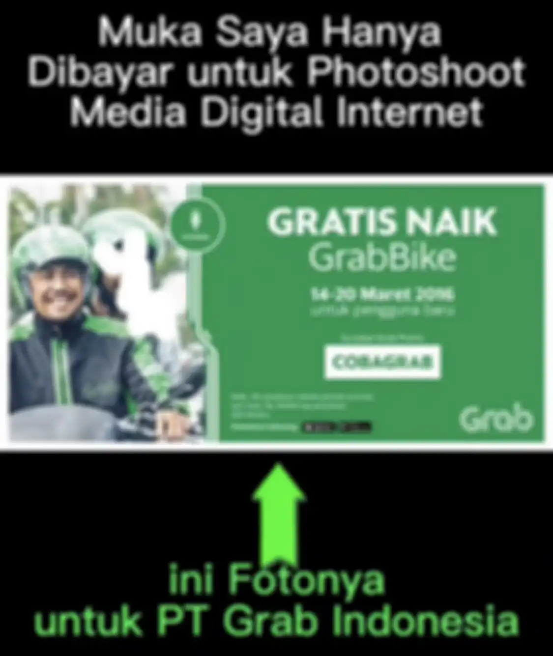 Melihat foto wajahnya sengaja dipasang di iklan billboard, aktor pria ini menagih ganti rugi Rp 50 juta ke Grab Indonesia. 