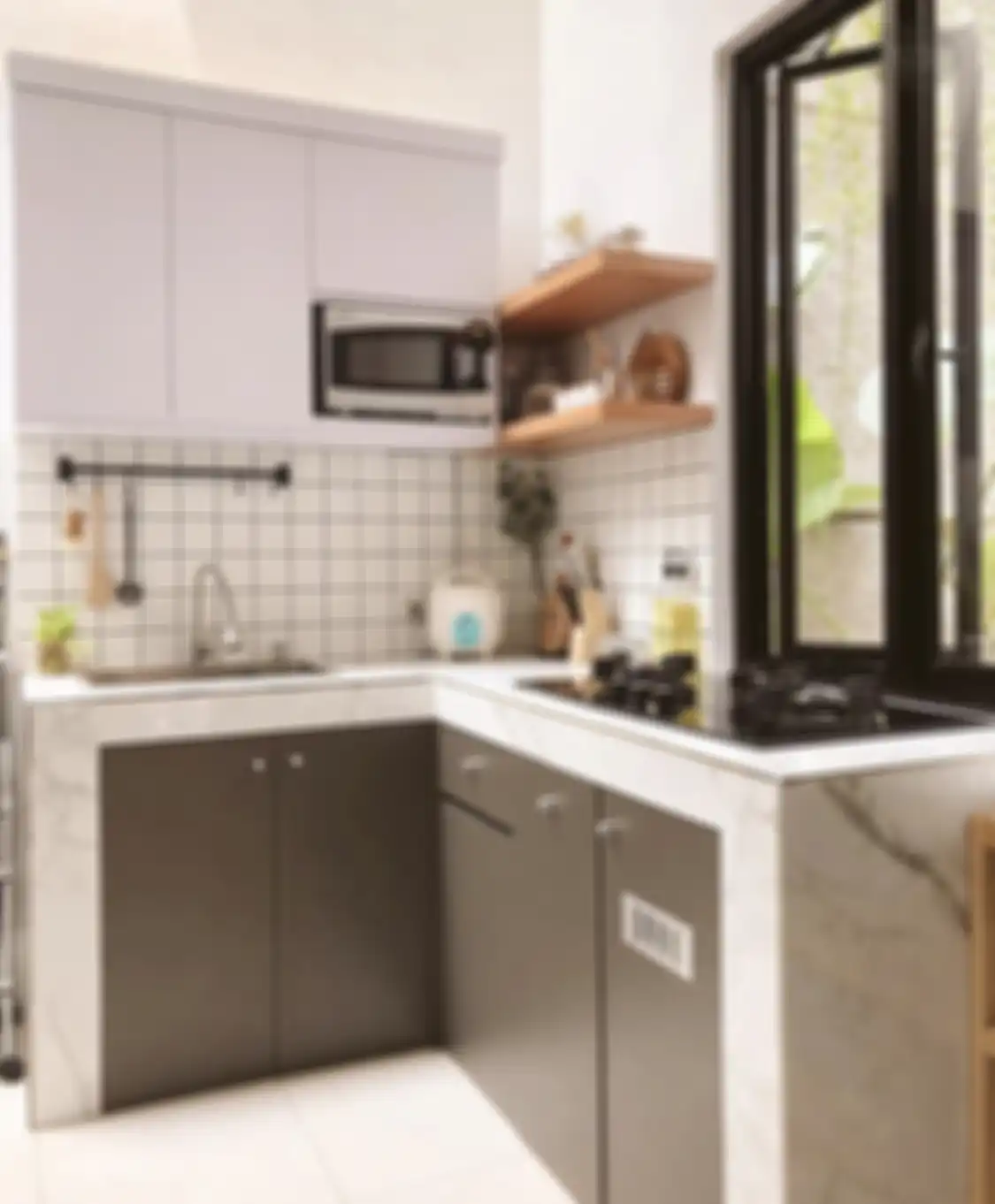 Tampilan desain dapur letter L membikin pemilik rumah minimalis jatuh hati. Tapi foto interiornya ungkap kekurangan ini. 
