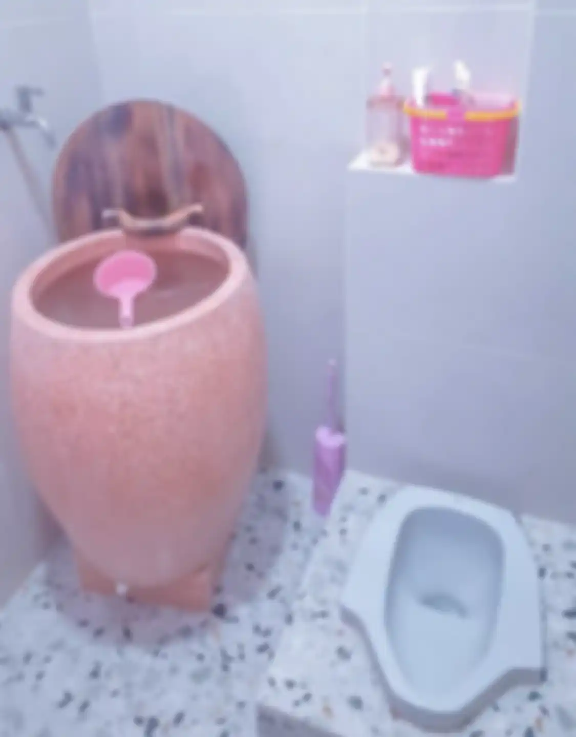 Desain toilet minimalis ini buru-buru ditiru oelh Ibu-ibu gegara tampilan begini. Apalagi toilet ini nyelip di ruang sempit. Intip foto inspirasinya.