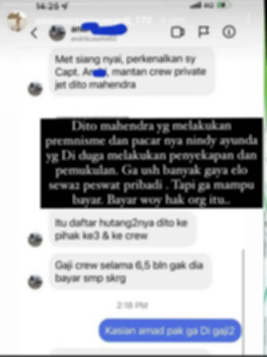 Unggahan Instagram Story Nikita Mirzani yang jadi awal mula perkara dengan Dito Mahendra.