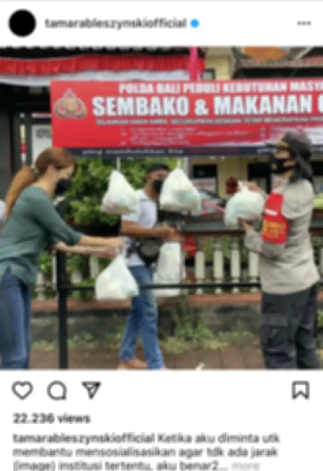 Kekecewaan Tamara Bleszynski lantaran laporan dugaan penipuan belasan miliar rupiah ditolak polisi dia lampiaskan melalui deretan foto. 