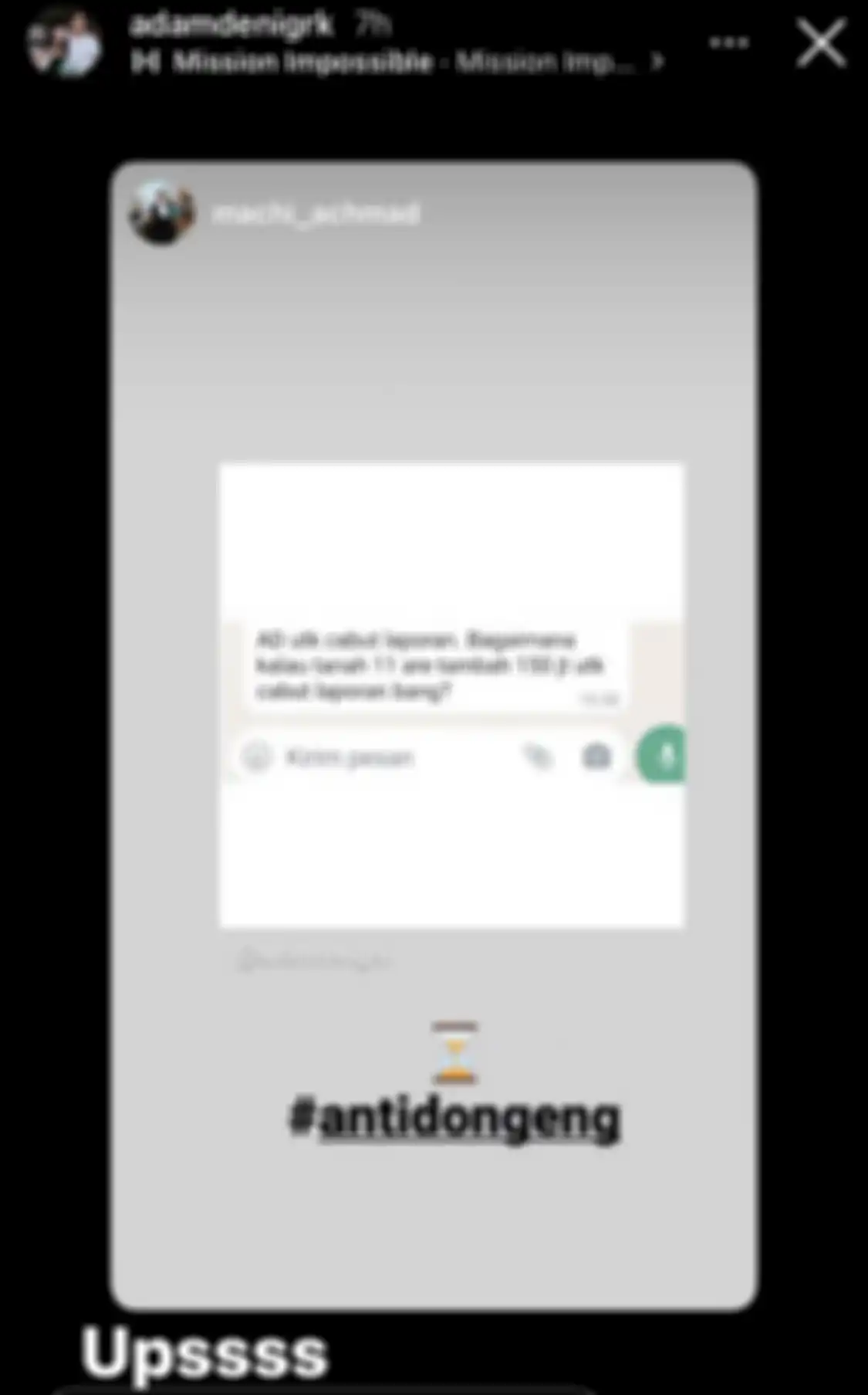 Adam Deni menyebutkan justru istri Jerinx SID yang memintanya damai dengan iming-iming sejumlah uang hingga tanah. Foto bukti chat diserahkan.