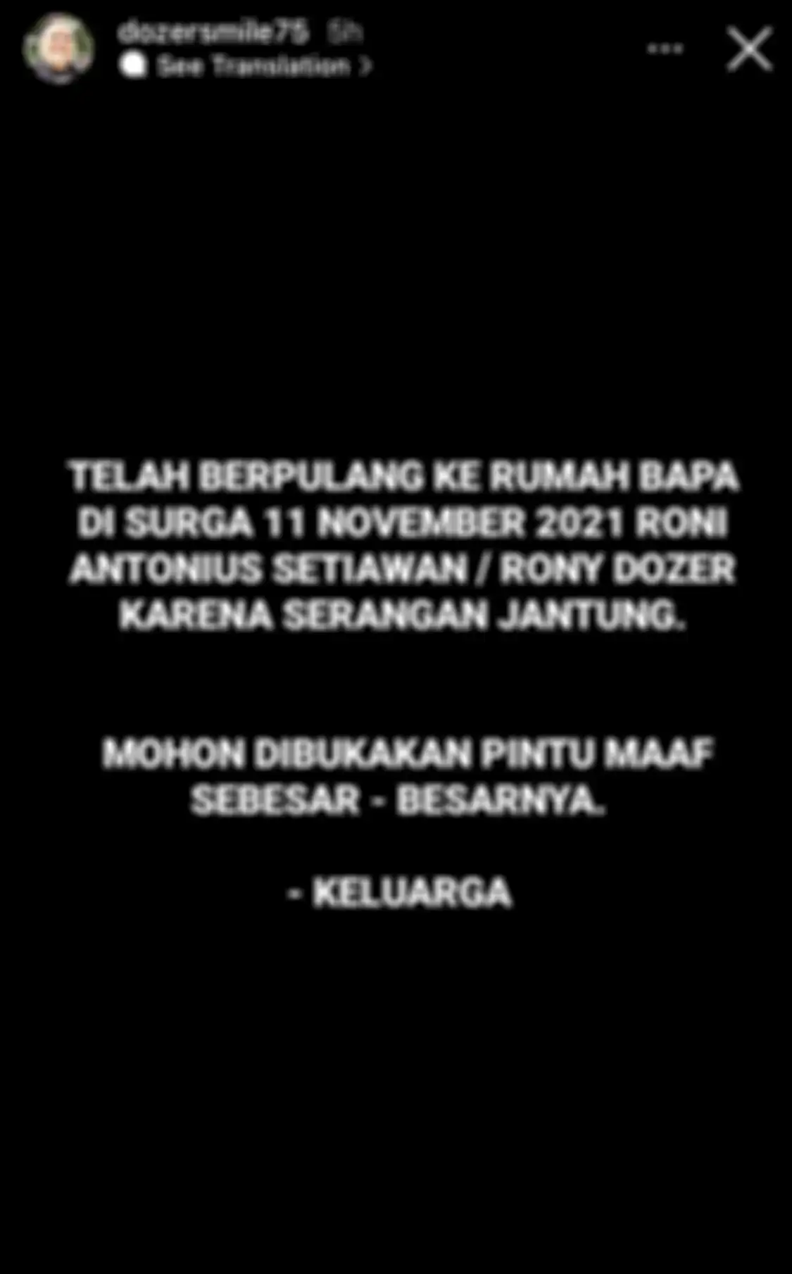 Mengiringi foto duka itu, Tora Sudiro menceritakan memori manis yang pernah dilaluinya bersama Rony Dozer. Rency Milano syok.