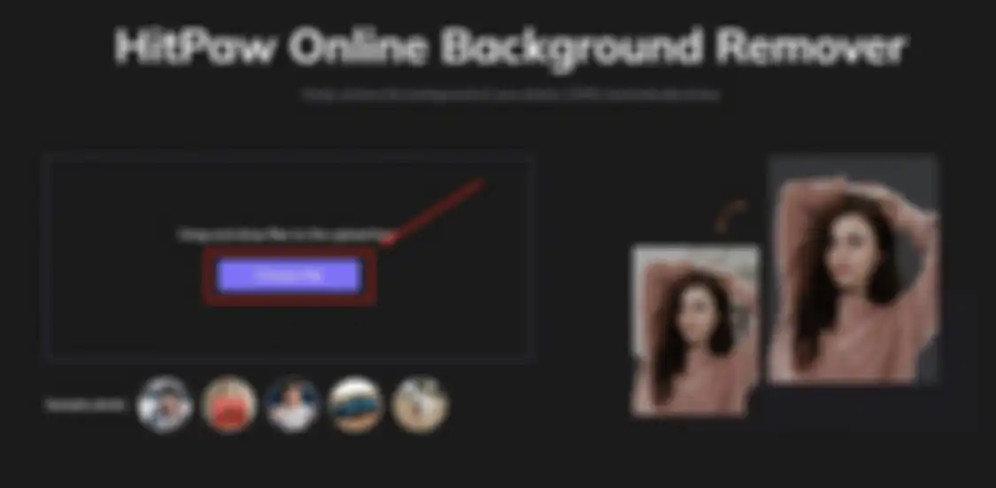 Hitpaw Online Background Renover salah satu situs web untuk ganti background foto.