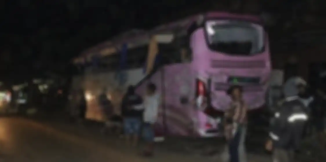 Foto netizen memberi bukti bus Pandawa yang alami kecelakaan maut di Ciamis cuma kendaraan bekas dari perusahaan ini. 