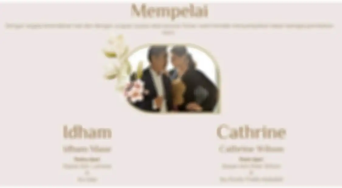 Foto calon suami Catherine Wilson terlanjur disebarkan, sifat asli Idham Mase dikuliti Shinta Bachir. Ada apa ya?