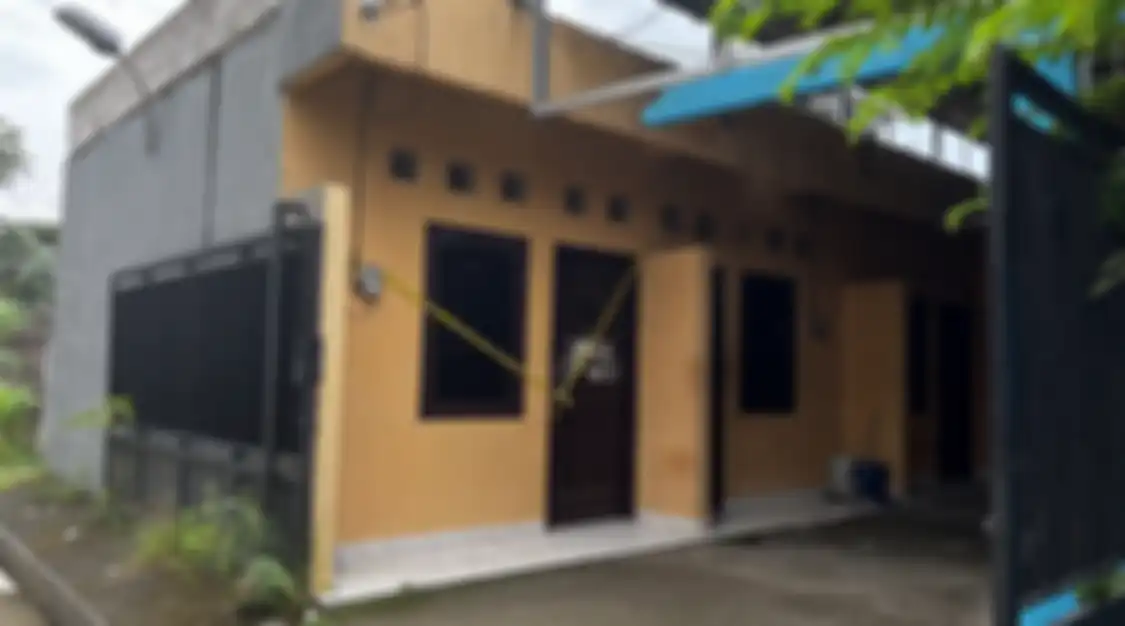 Rumah kontrakan Ecky di Tambun Bekasi lokasi penemuan jasad korban mutilasi bernama Angela. 