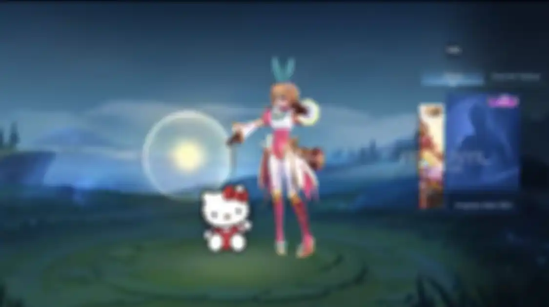 Angela dengan skin Hello Kitty