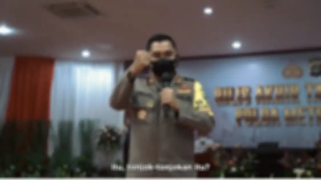 Foto tampang warga Tanah Abang berasal dari tangkapan layar video usulannya diunggah akun Instagram milik Kapolda Metro Jaya. 