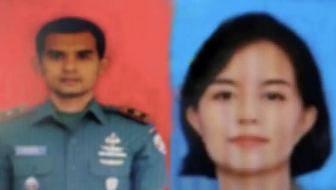 Prajurit Kowad Letda Caj K Grace Ersi Rooman ikit terancam masuk bui karena ulah Mayor Bagas. Foto wajahnya sampai disebarkan.