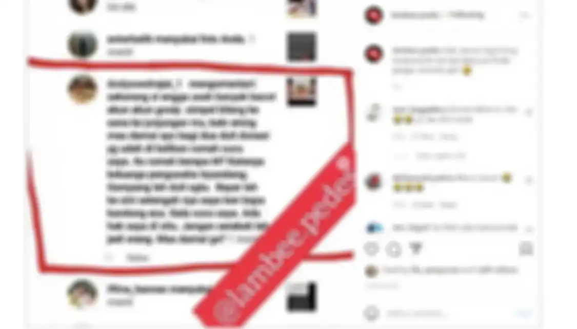Foto tangkapan layar yang menunjukkan komentar Doddy Sudrajat meminta uang donasi rumah Gala Sky. 