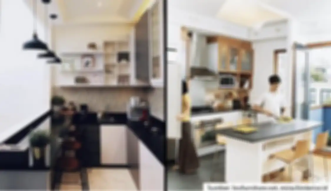 Desain meja dapur di rumah minimalis ini bikin mertua ikut rajin memasak. Coba yuk ganti dengan material kokoh ini. Intip foto inspirasinya.