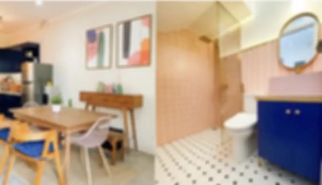 Rumah mungil yang sengaja dibalut dengan gaya amerian classic membuat takjub. Foto hasil desain dapur kecilnya beri kesan begini.