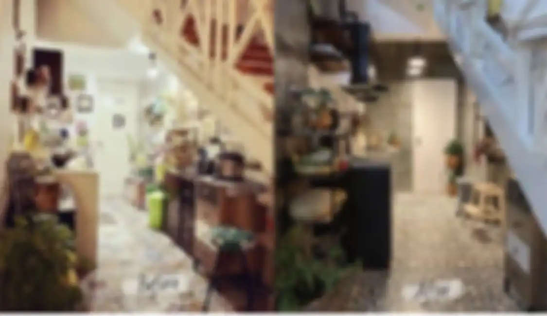 Sengaja mengubah desain dapur sederhana dengan gaya begini, pemilik foto area masak sempit menjadi idola di Instagram.