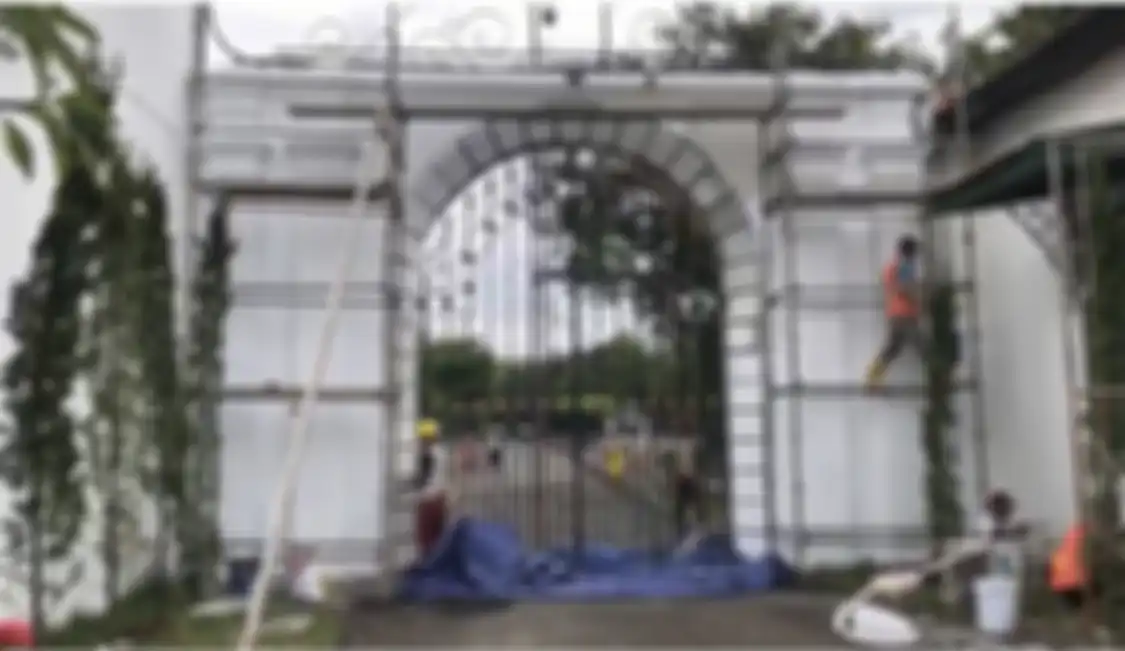 Inilah deretan foto renovasi Pura Mangkunegaran, tempat wisata budaya di Solo yang jadi lokasi pernikahan Kaesang dan Erina.