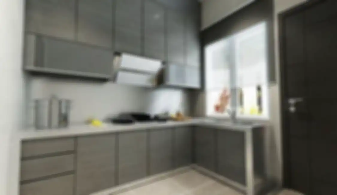 Foto interior rumah minimalis ini tampak berbeda dari yang lainnya. Desain dapur basah direnovasi pakai gaya tak biasa. 