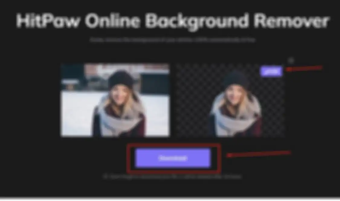 Cara ganti background foto dsngan menggunakan Hitpaw Online Background Removal 