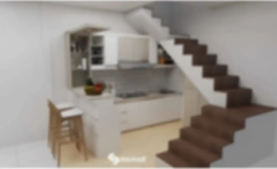 Desain dapur minimalis ini mampu mengubah tampilan area bawah tangga menjadi aesthetic. Intip 7 foto hasilnya. 