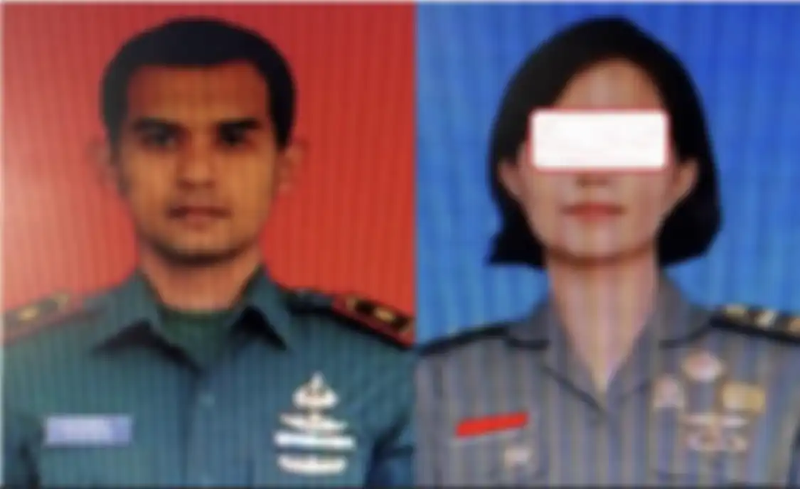 Prajurit Kowad Letda Caj K Grace Ersi Rooman ikit terancam masuk bui karena ulah Mayor Bagas. Foto wajahnya sampai disebarkan.