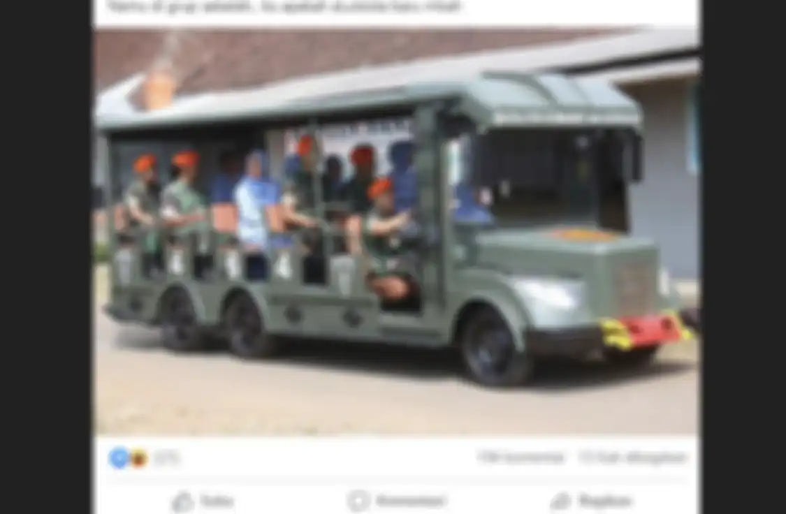 Kendaraan baru pasukan elite TNI AU yang bikin heboh netizen. Foto ini viral di media sosial.