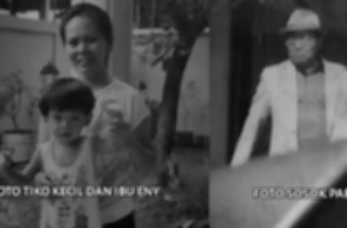 Ibu Eny Sukaesih bersama anak semata wayangnya saat masih kecil.