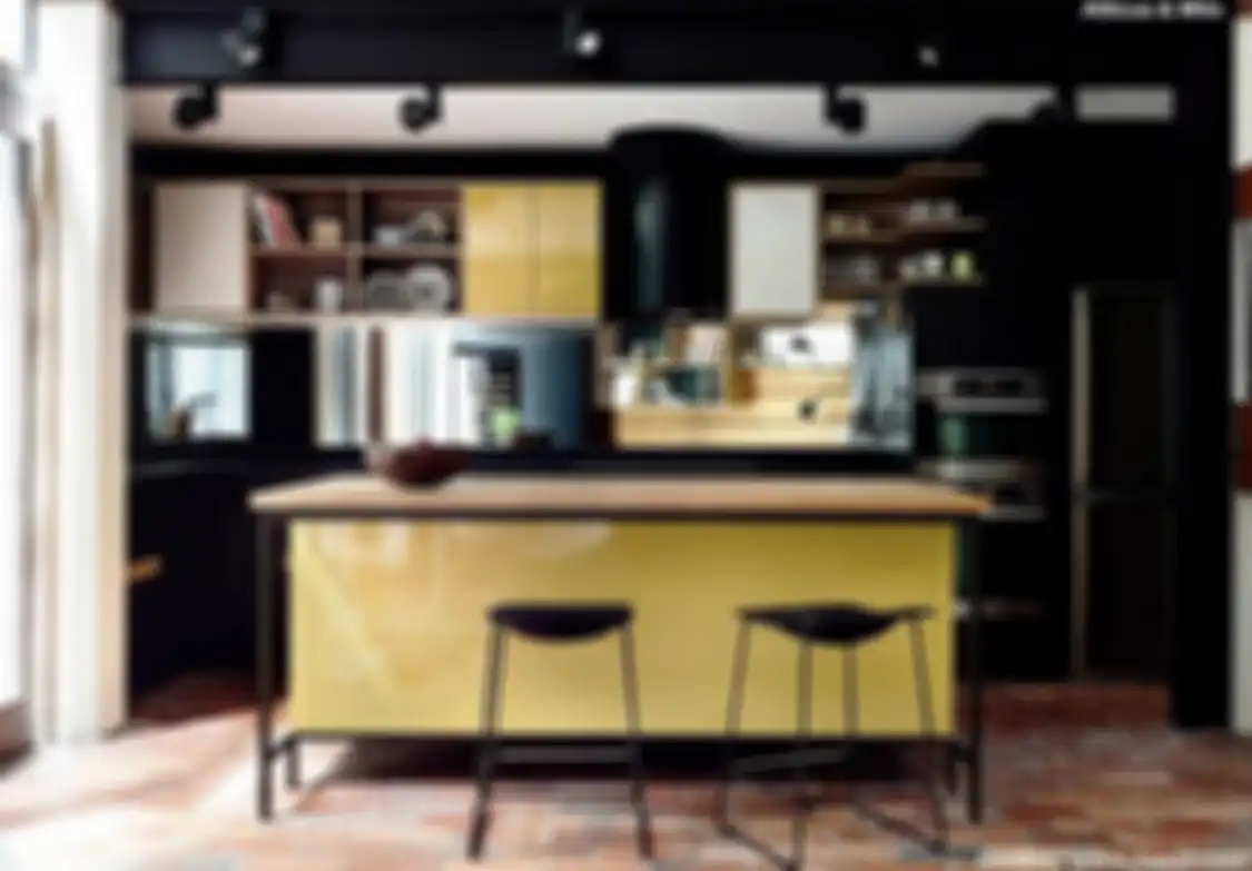 Foto aplikasi desain dapur sederhana yang ditambahi elemen tak biasa ini jadi inspirasi. Begini hasilnya. 