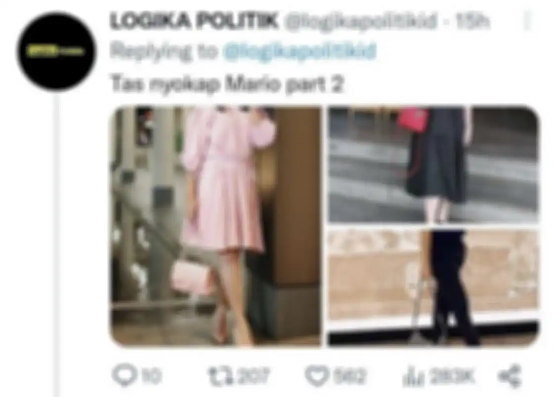 Tas koleksi istri Rafael Alun Trisambodo yang viral di jagat maya.