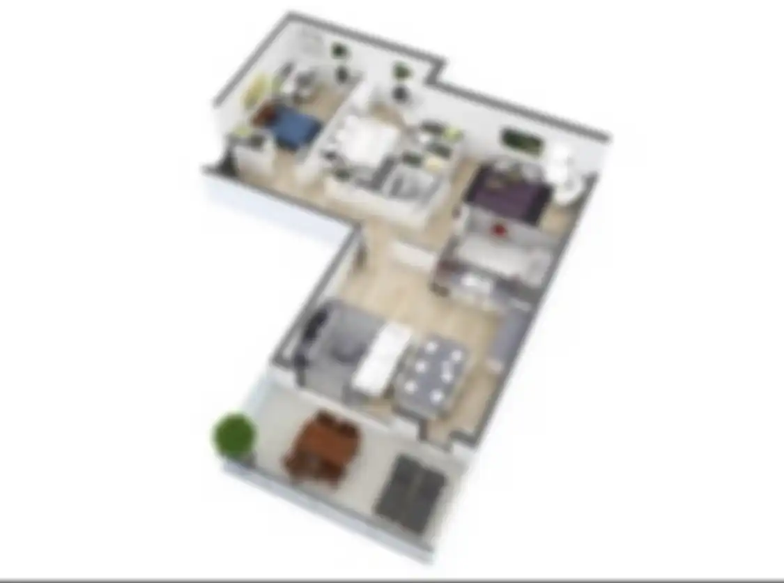 Foto tampilan rumah letter L mampu menawan hati pemilik hunian minimalis. Desain dapur mungilnya dibuat model begini.