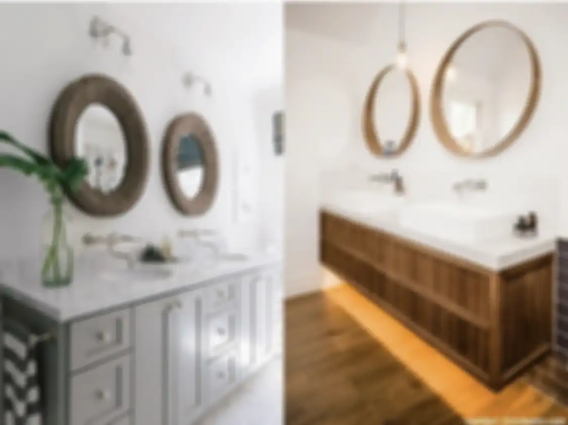 Foto interior kamar mandi mungil yang kian cantik menawan berkat cermin model begini. simak ulasannya.