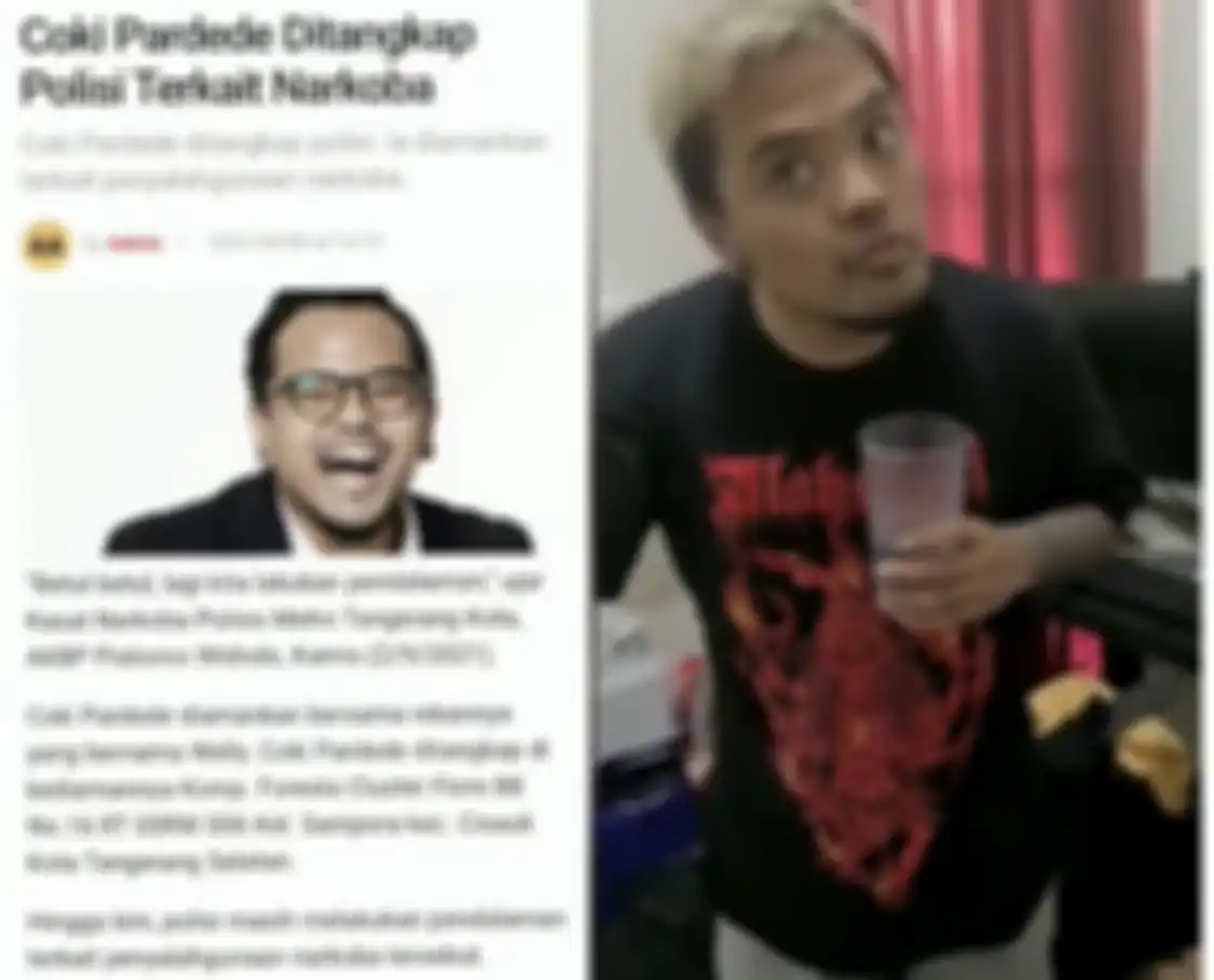 Foto Coki Pardede menyembah polisi saat ditangkap karena kasus dugaan penyalahgunaan narkoba viral.