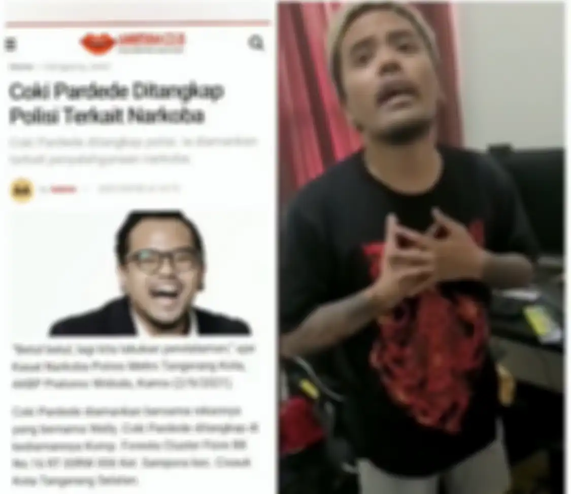 Foto Coki Pardede menyembah polisi saat ditangkap karena kasus dugaan penyalahgunaan narkoba viral.