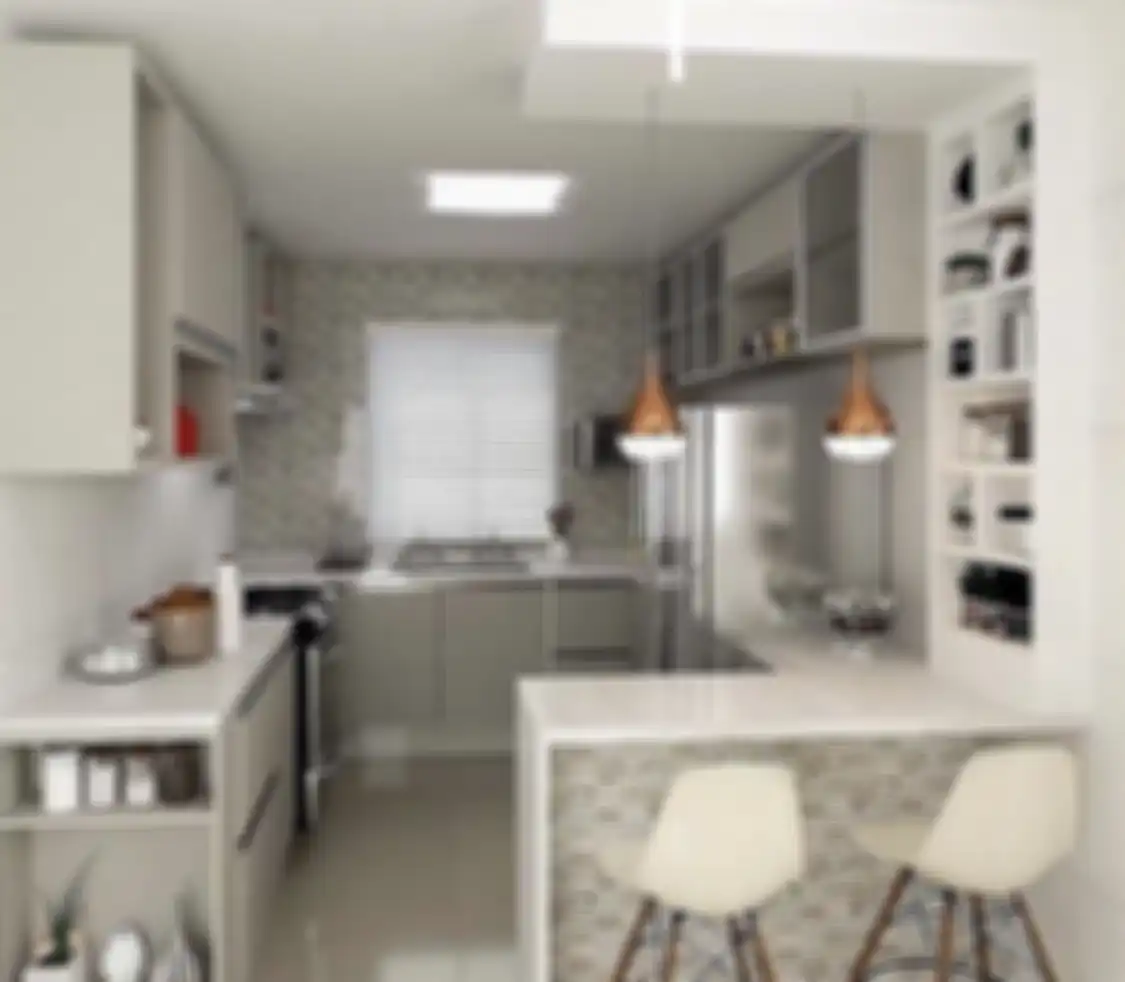 Desain dapur sederhana yang menjadi satu dengan ruang makan terlihat lega memakai trik khusus. Foto interiornya bisa ditiru.