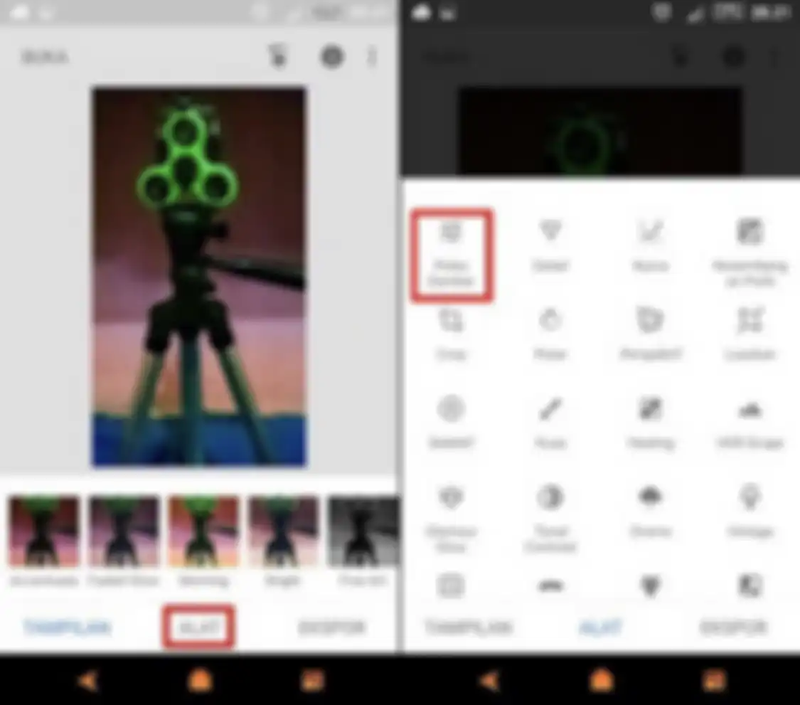 Ini cara mengedit foto gelap menjadi lebih terang atau cerah di Android.