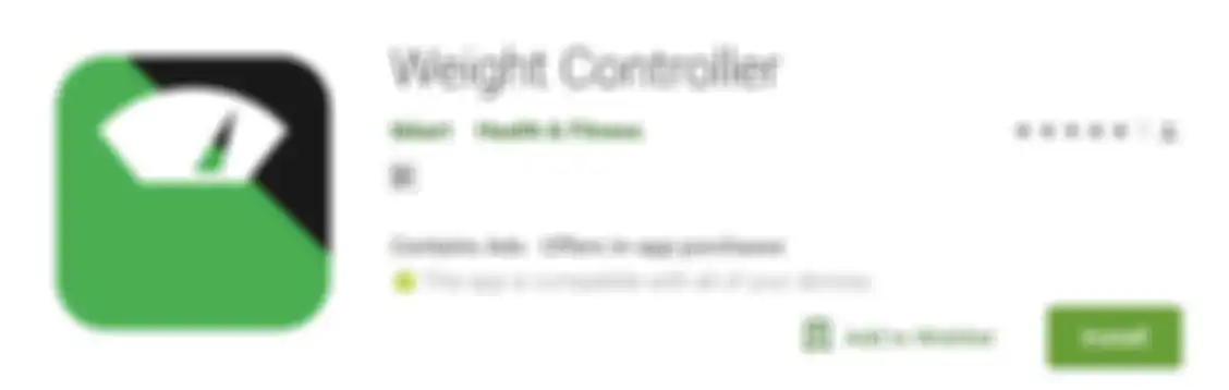Aplikasi Weight Controller