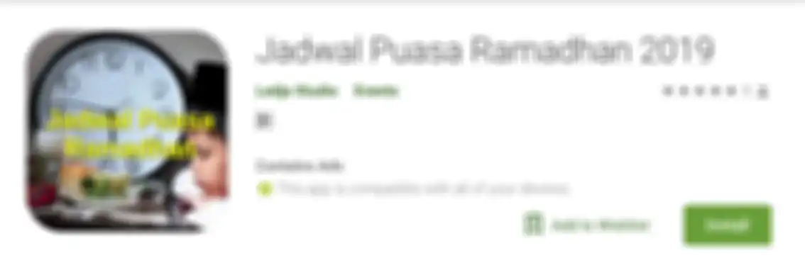 Aplikasi Jadwal Puasa Ramadhan 2019