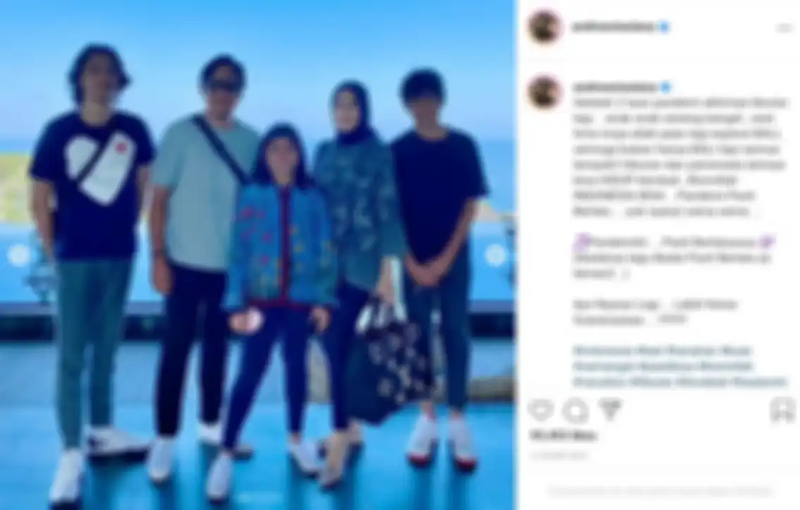 Andre Taulany boyong anak istri plesiran ke Bali