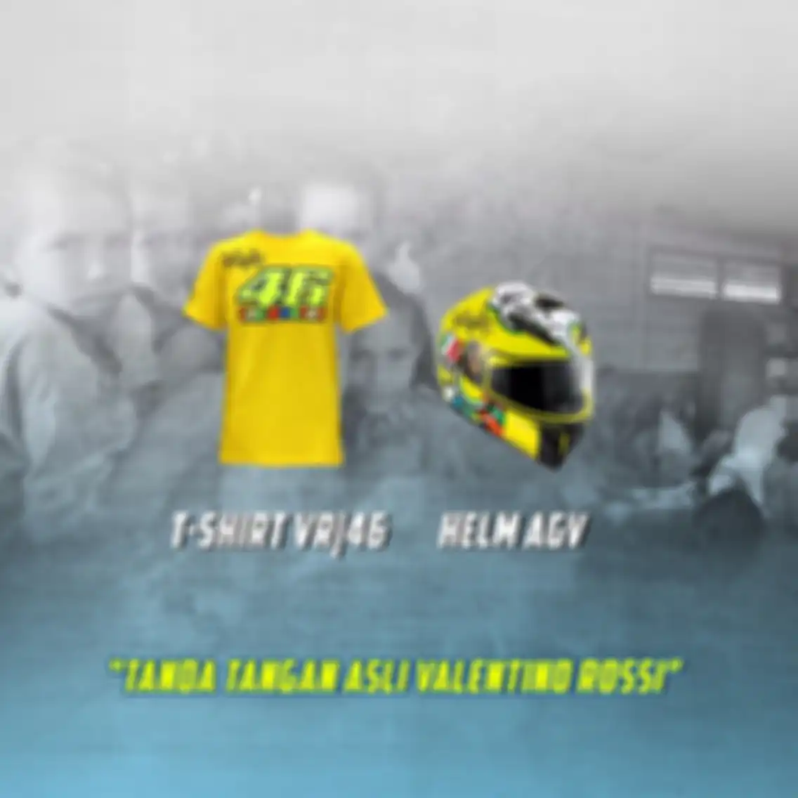 T-shirt dan AGV Helmet Disiapkan Sepaket Dengan V-ixion R